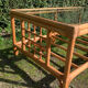 Table basse vintage en rotin et verre