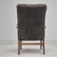 60s, Danish design, refurbished armchair, genuine sheepskin "Wellington".