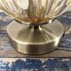 Lampe globe vintage doré électrifiée à neuf