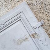 Porte ancienne patine grise