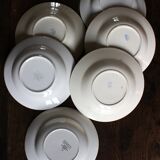 6 Art Deco deep plates Marinette Juliette Digoin Sarreguemines