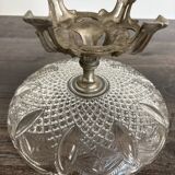 Antique footed cup in chiseled glass