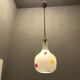 Italian Opaline Glass Pendant Light by De Mayo, 1970s