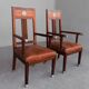 Pair of art deco 1930 rosewood Chair