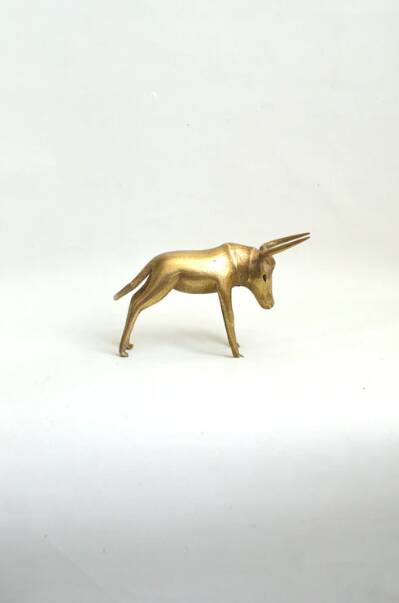 Zébu en bronze