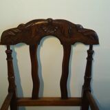 Pair of provençal walnut armchairs
