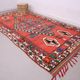 Red Vintage Moroccan rug 186 x 362 cm - Berber Wool Rug - Handmade Rug Boho
