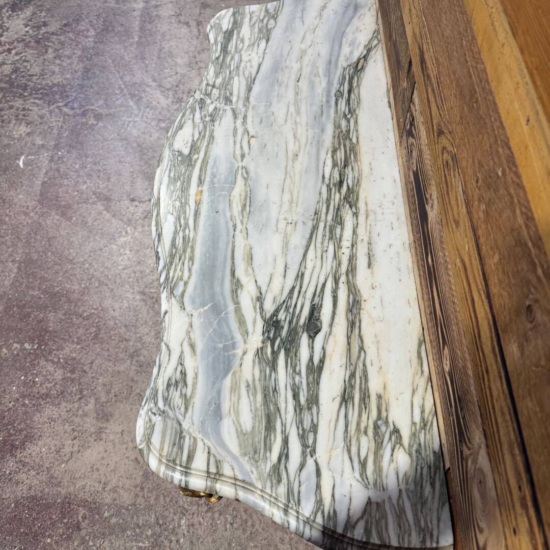 Gilded wooden console table – 1960s