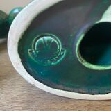 Pair of ceramic candle holders