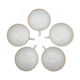 5 tasses à thé Rheinpfalz Hartporzellan