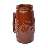 Ceramic brown mug, SPiLA Bolesławiec, Poland, 1970s.
