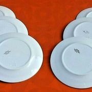 Suite of 6 plates 40s and 50s Faïence H.B.C (Hyppolite, Boulenger, Creil)