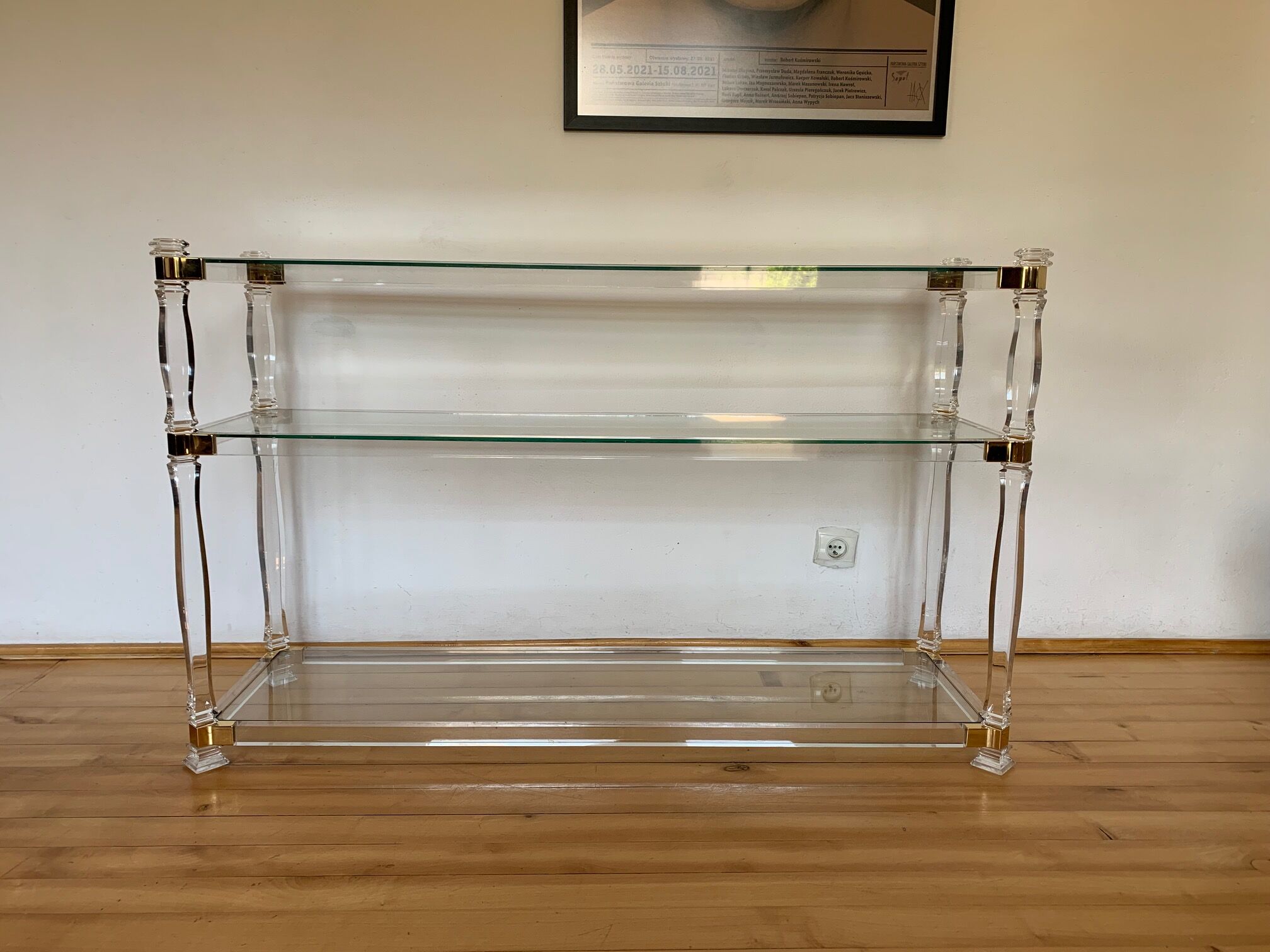 Lucite console Orsenigo 1970s