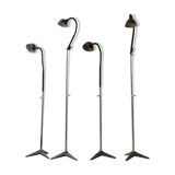 Set of 4 industrial floor lamp