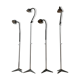 Set of 4 industrial floor lamp