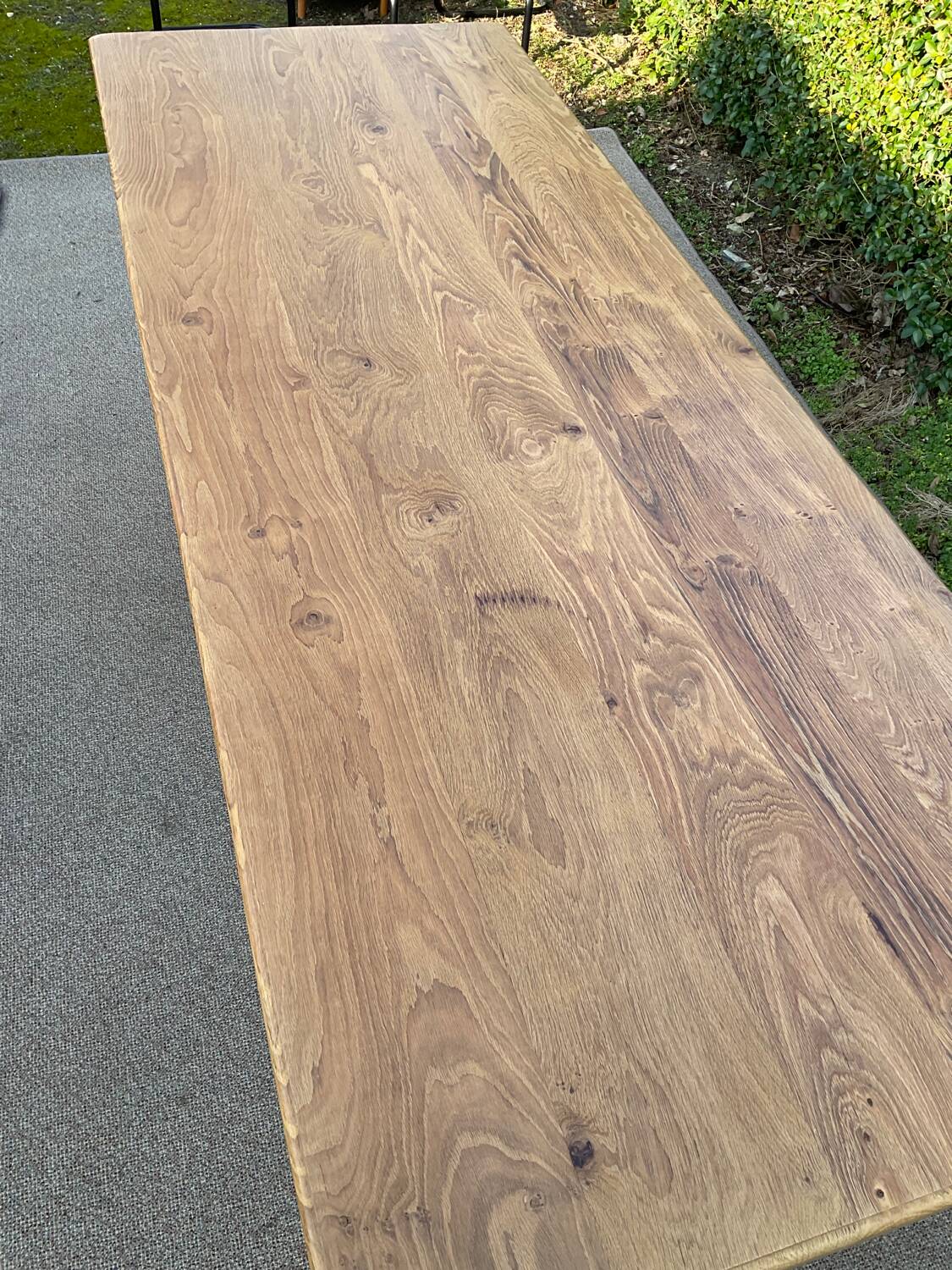 Solid oak farmhouse table