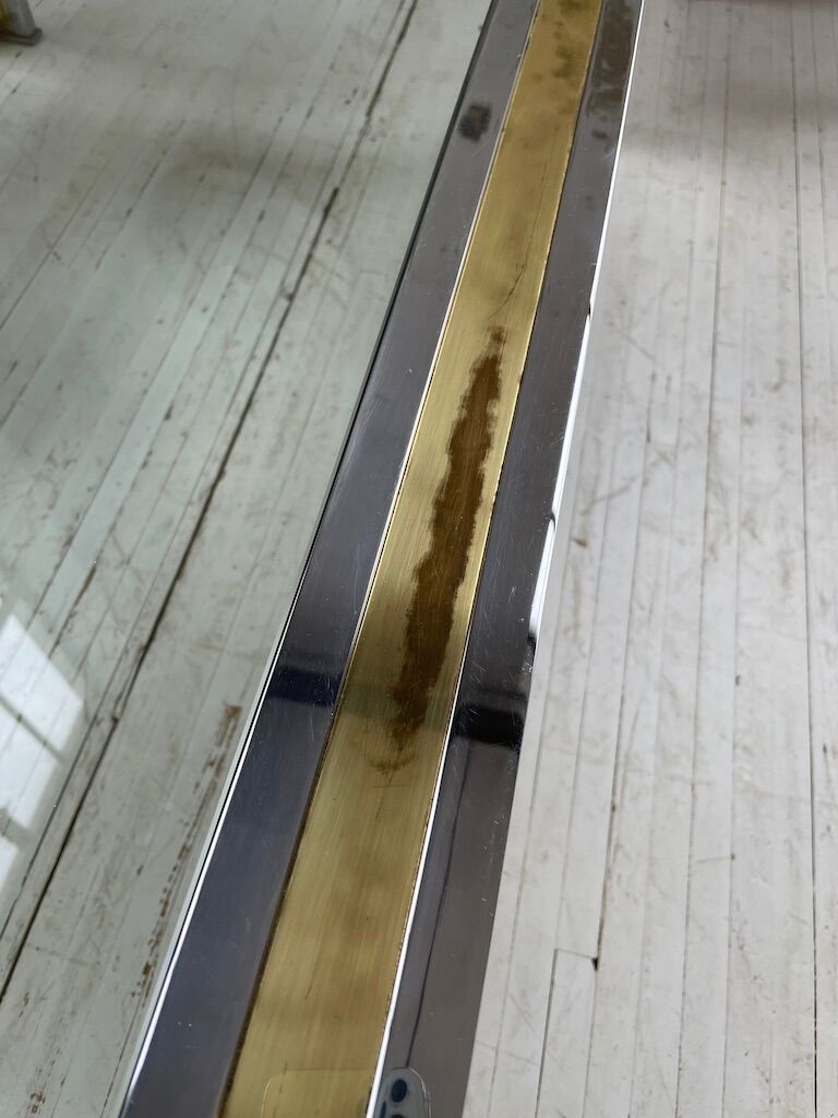 Brass chrome coffee table