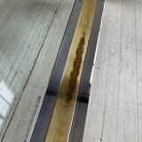 Table basse chrome laiton