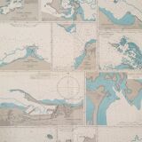 Ancient marine map of Venezuela