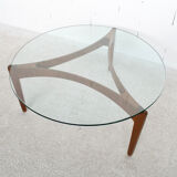 Teak coffee table sven ellekaer 60's years christian linneberg publisher