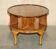 Vintage 1940s Burr Walnut swivel coffee table.