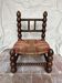 Turned wooden chair by Charles Dudouyt