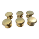 6 antique bronze handle buttons