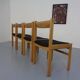 Danish Oak Dining Chairs, Set of 4, 1960s