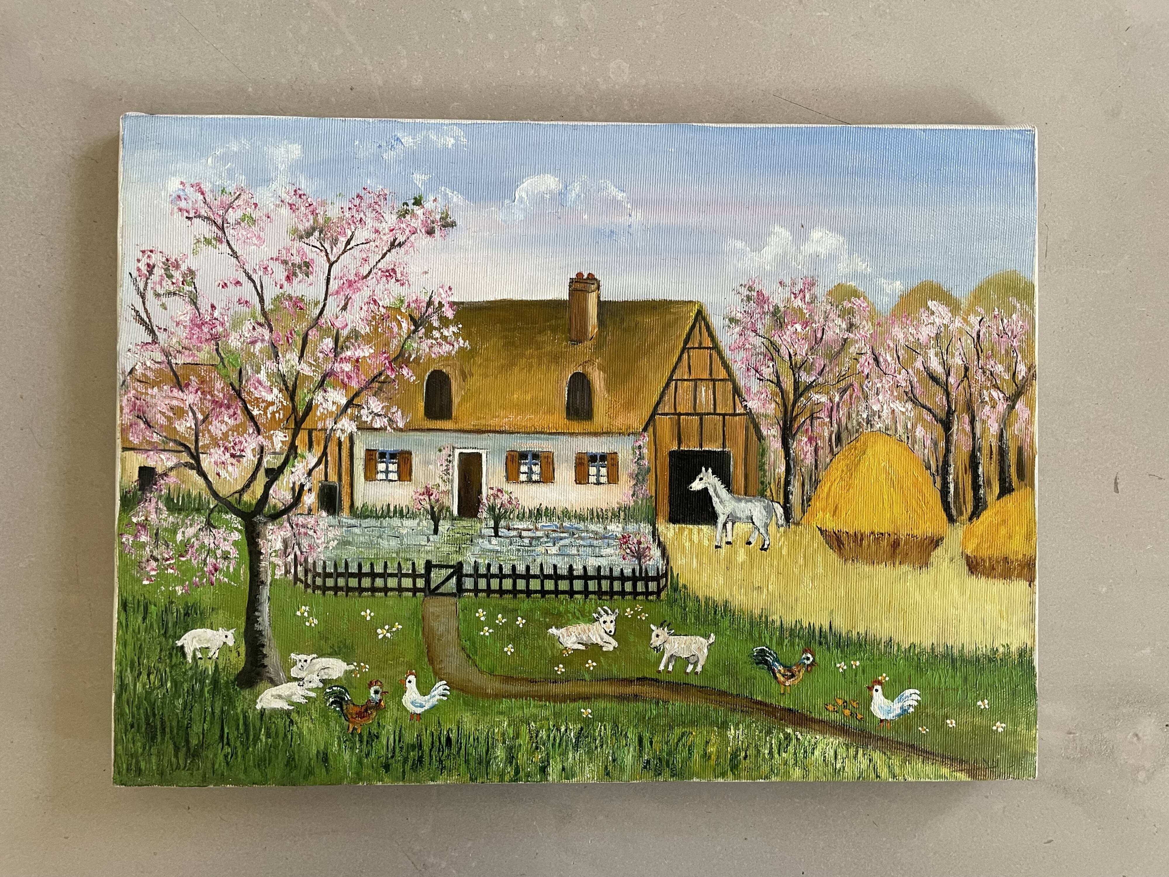 Tableau, toile art naïf