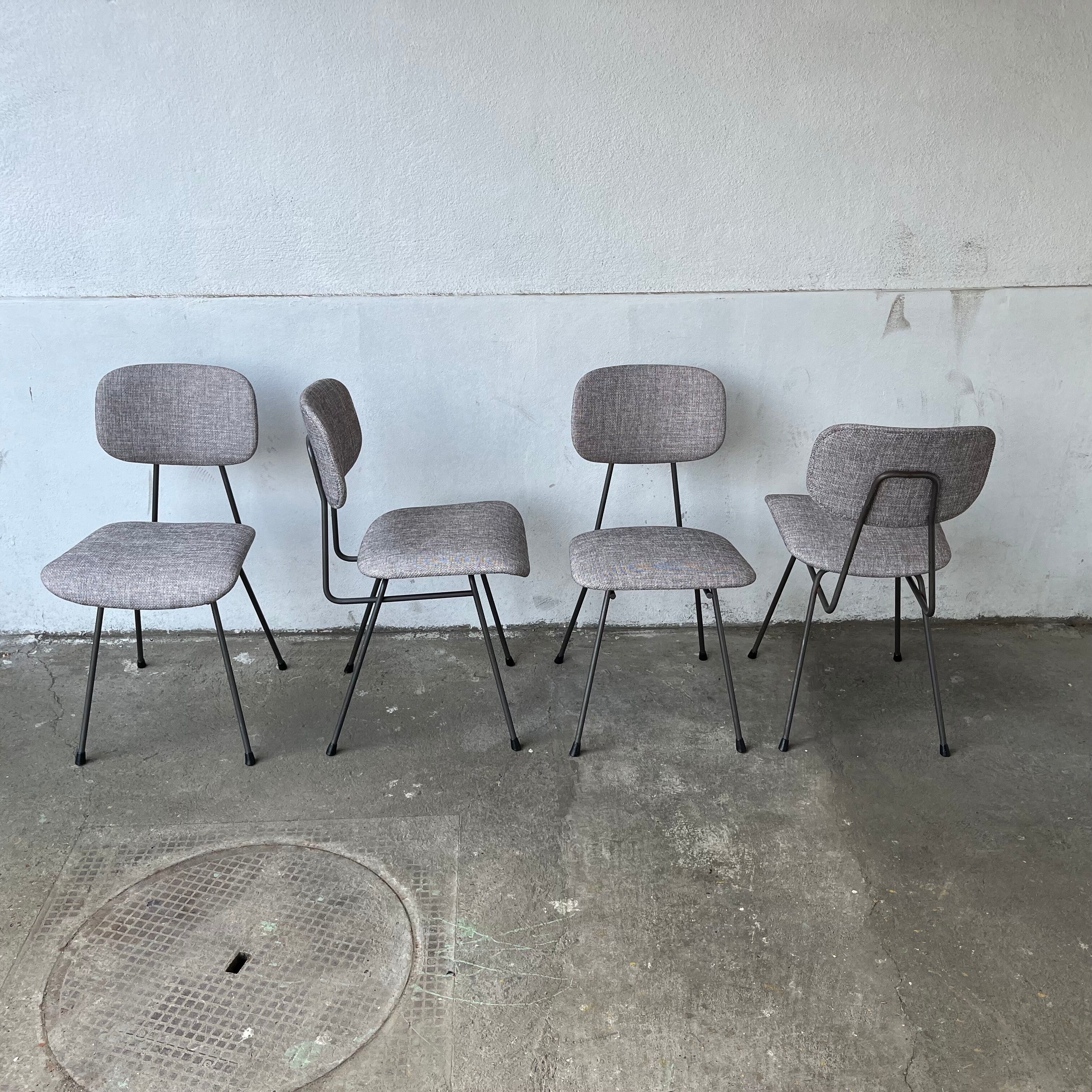 SERIES OF 4 CHAIRS - WILLEM GISPEN - EARLY 60