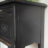 Black patinated Art Deco bedside table