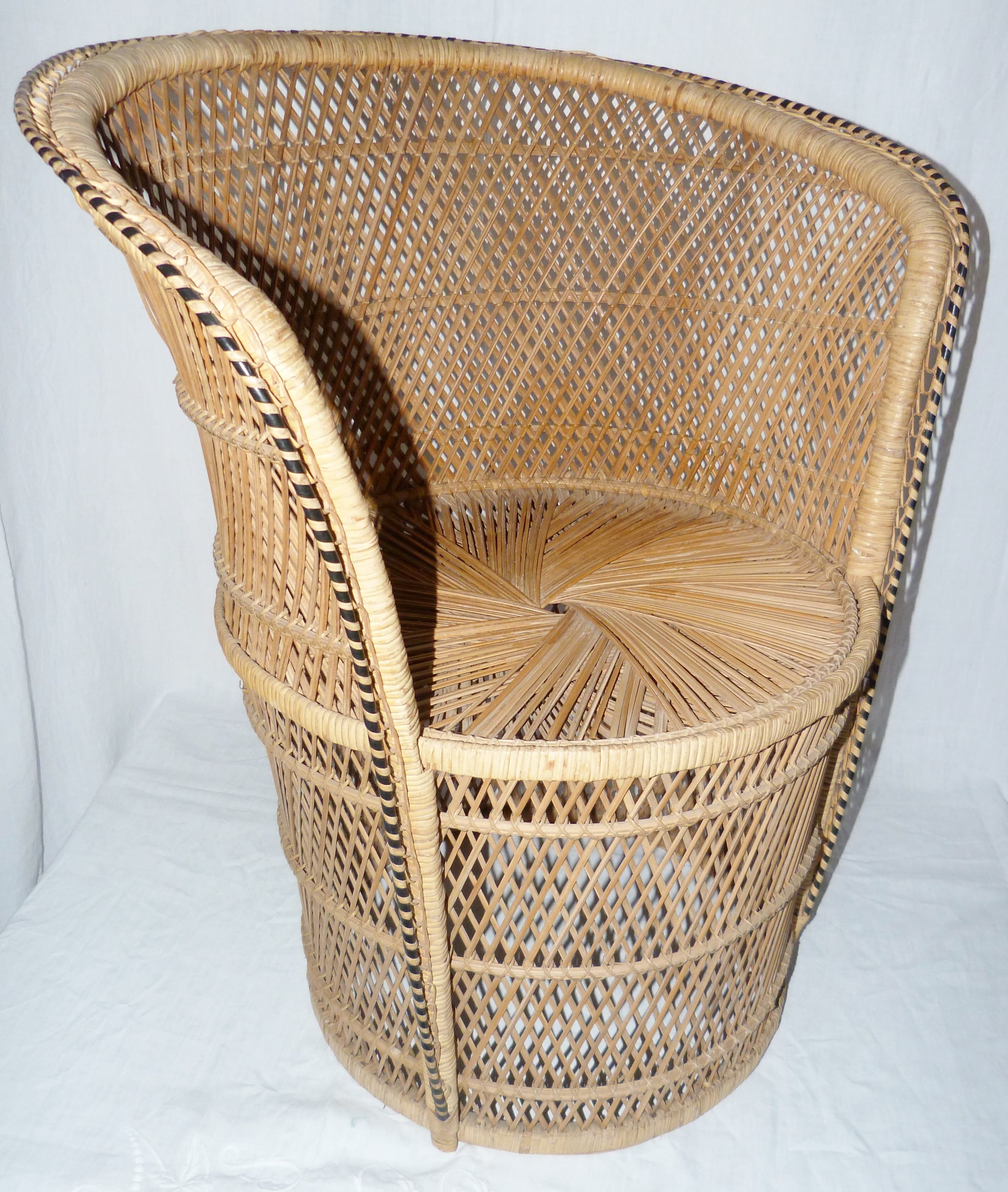 Rattan armchair