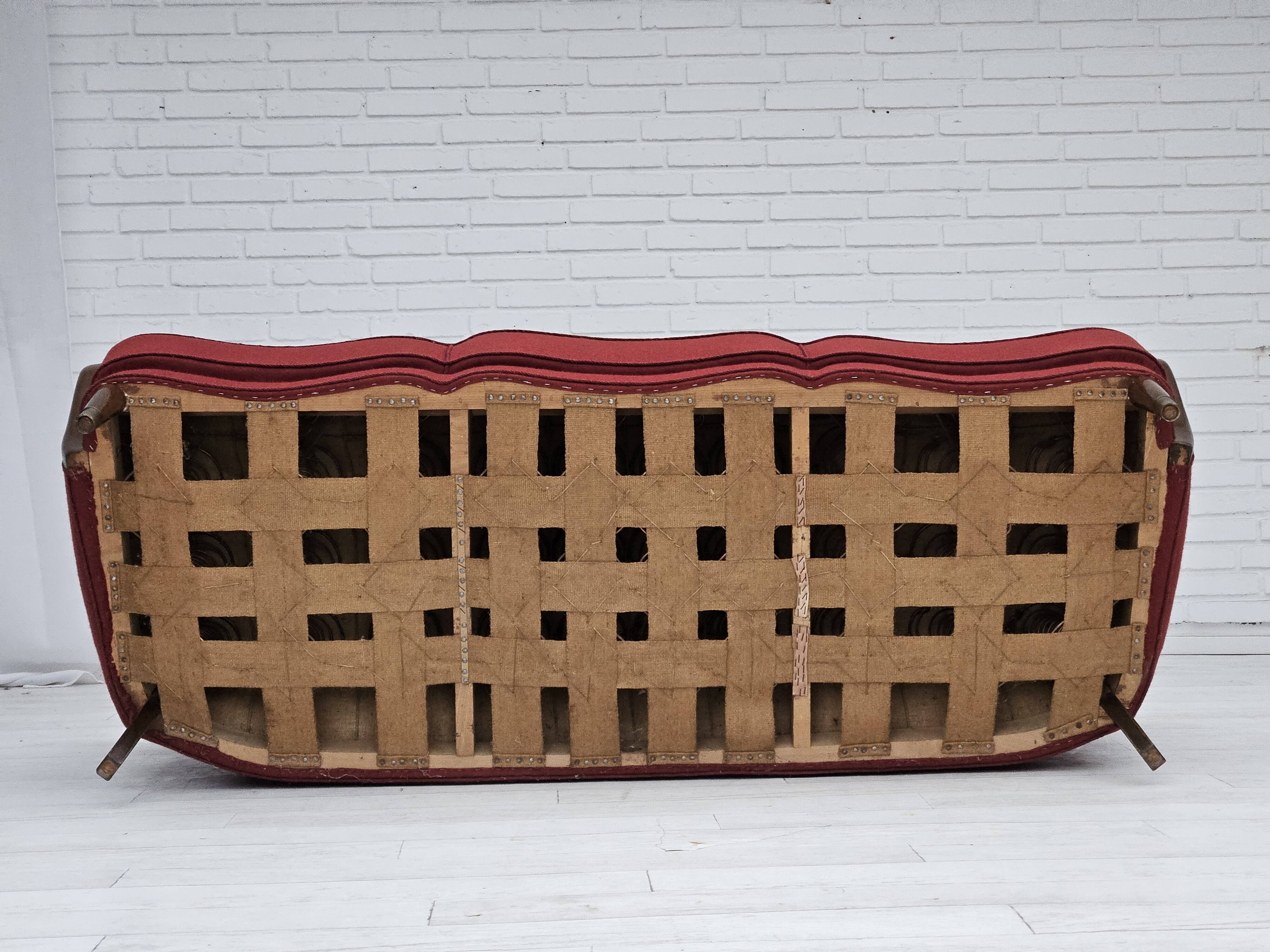 1960s, Danish 3-seater sofa by Alfred Christensen, furniture wool.