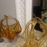 Lot 2 Coupes verre murano vintage