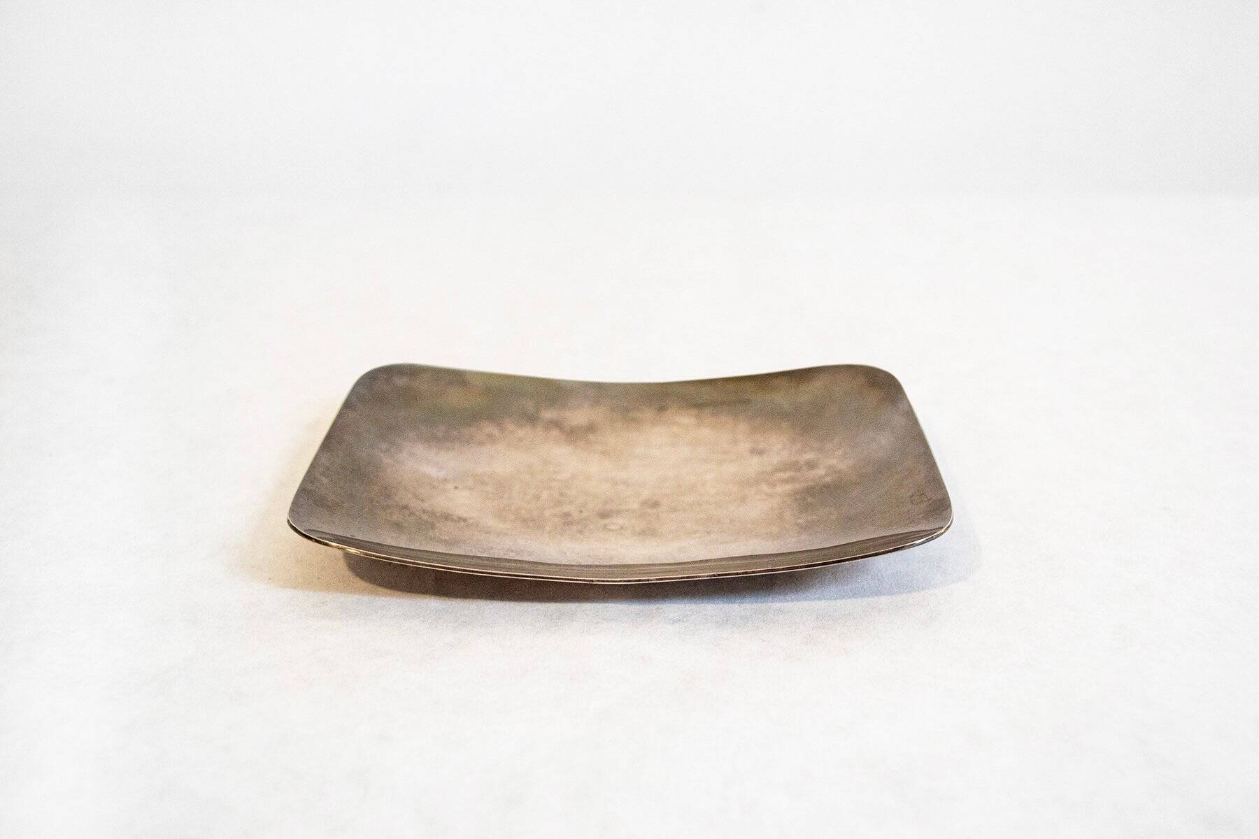 Vintage silver-plated metal pocket emptier Gallia by Christofle, France, 1950.