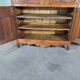 19th-century high buffet in cherry wood