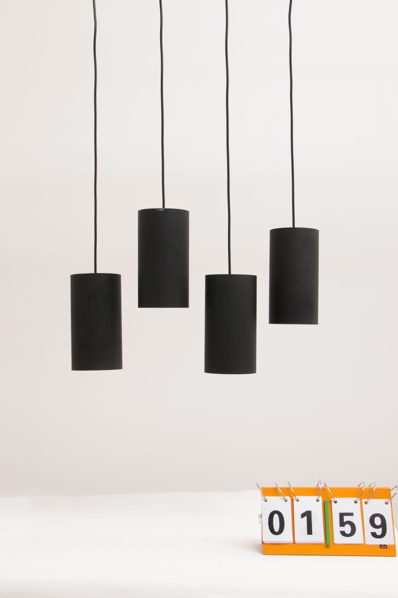 Philips set of 4 hanging lamps model nt 48 design by argenta, 1960