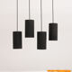 Philips set of 4 hanging lamps model nt 48 design by argenta, 1960