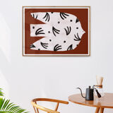 Wall poster with white bird 30cmx40cm