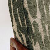 Vintage Armchair Green Cushions Classic Design