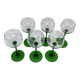 6 verres à pied vert Luminarc 