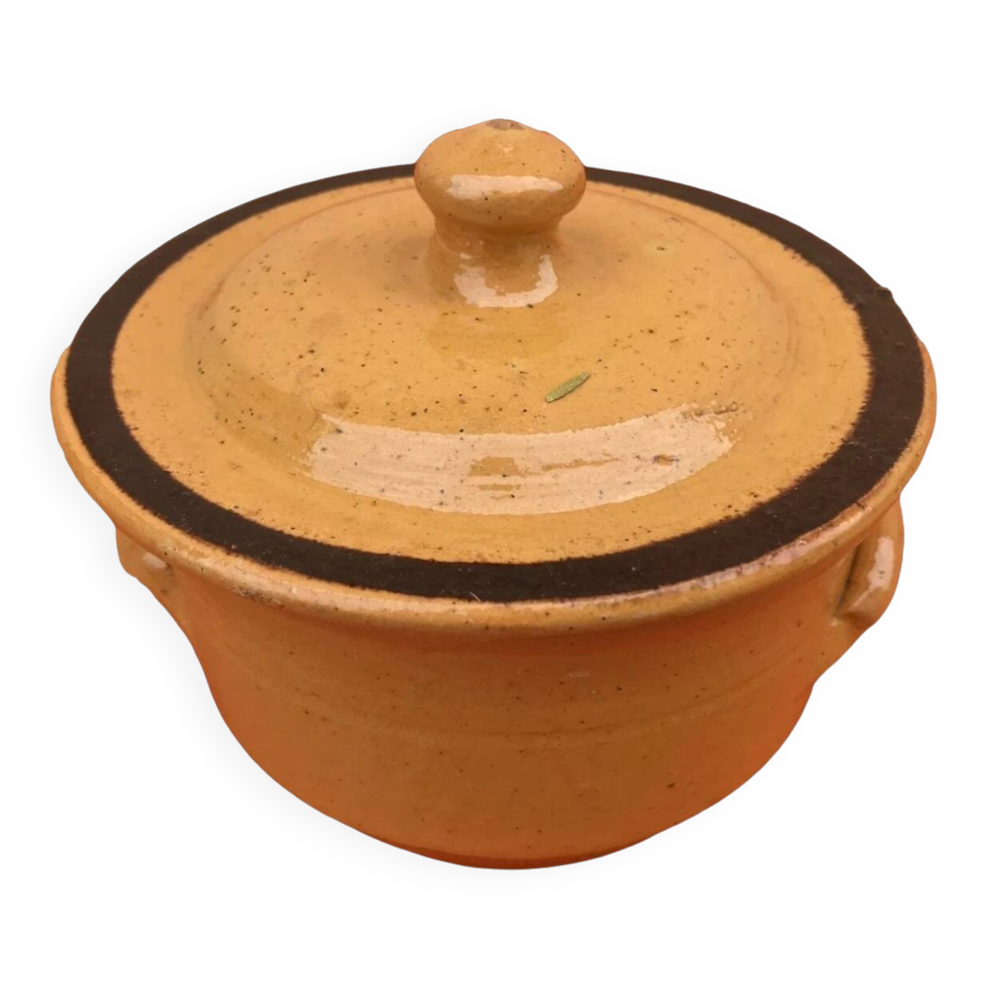 Old glazed terracotta terrine