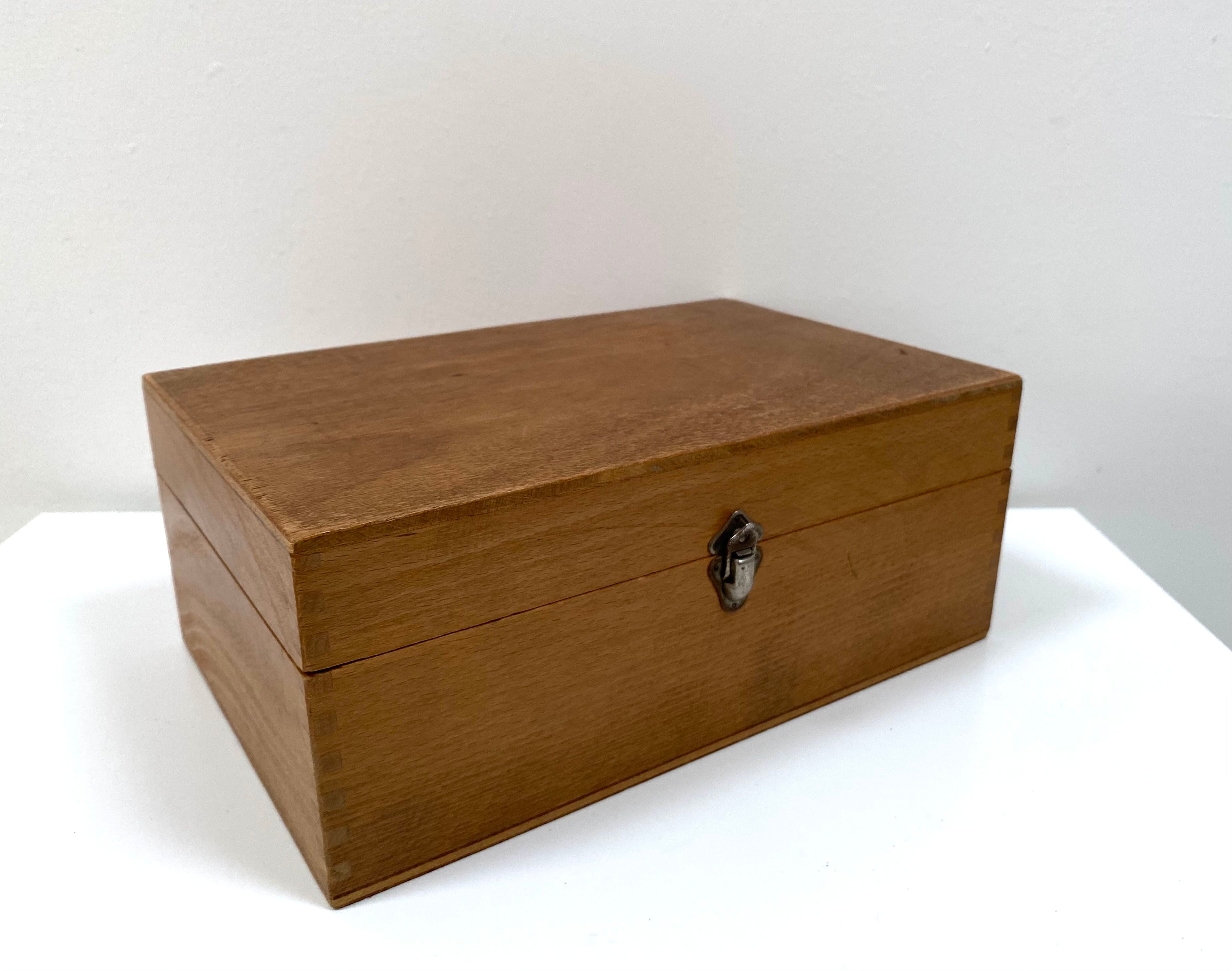 Old wooden box from the 70s