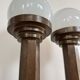 Lampes colonnes bronze Art Déco
