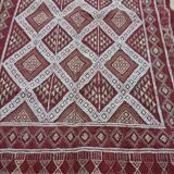 Tapis cilié marron 195x100cm