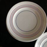 Series of 7 vintage dessert plates