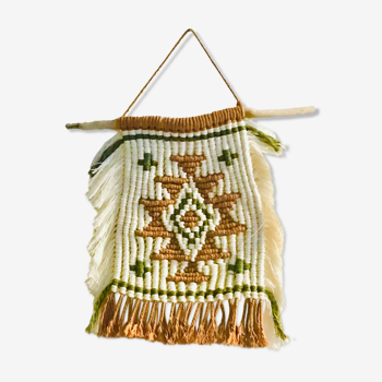 Macramé hanging tapestry