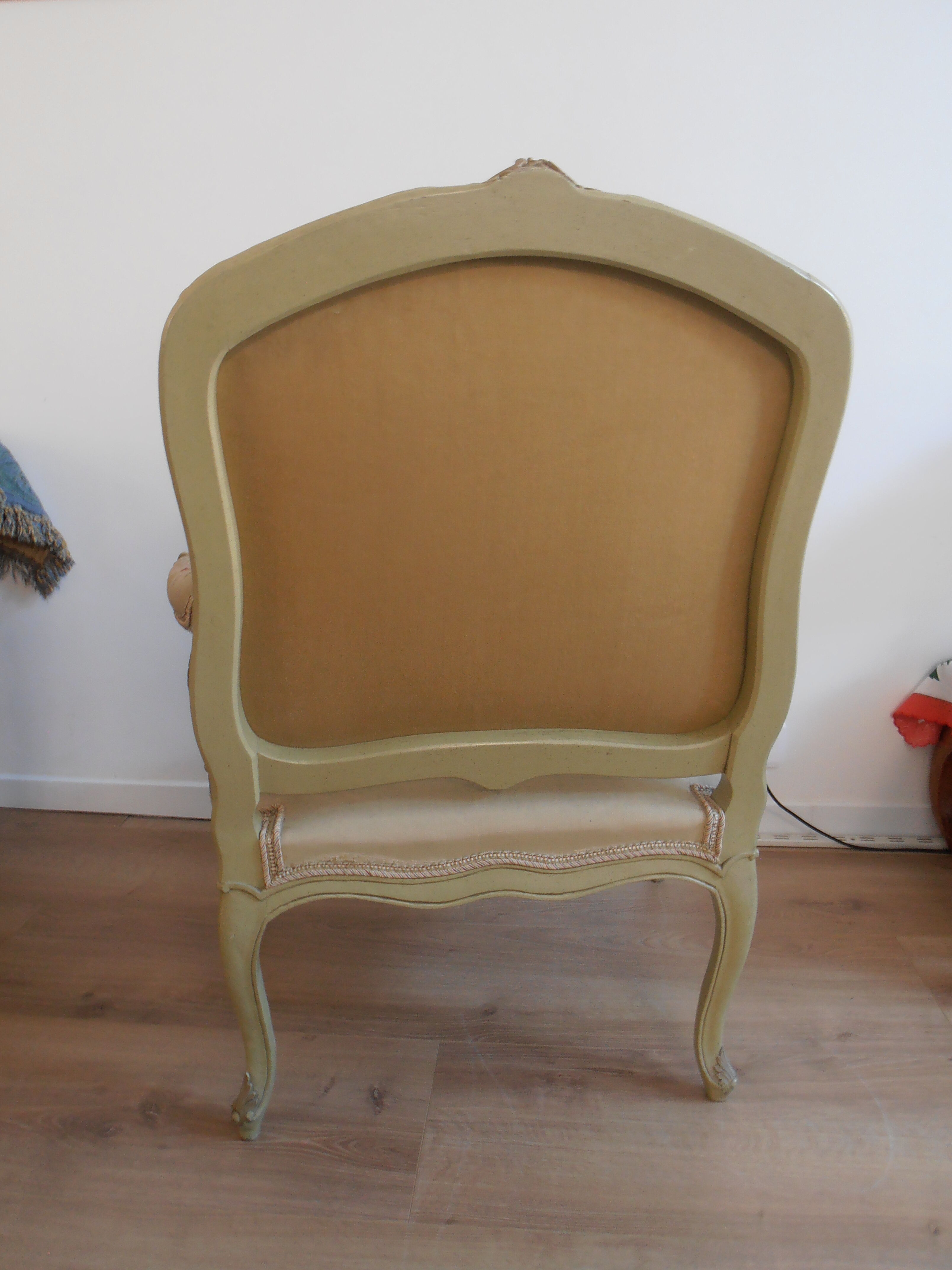 Armchair Louis XV period stamped old 18th century