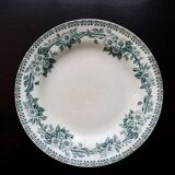 Antique ironstone plate from Saint-Amand – Guadeloupe model