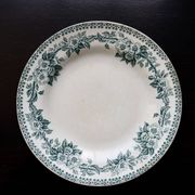 Antique ironstone plate from Saint-Amand – Guadeloupe model